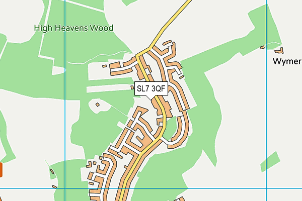SL7 3QF map - OS VectorMap District (Ordnance Survey)