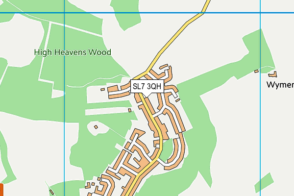 SL7 3QH map - OS VectorMap District (Ordnance Survey)