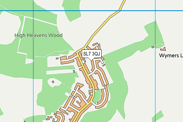 SL7 3QJ map - OS VectorMap District (Ordnance Survey)