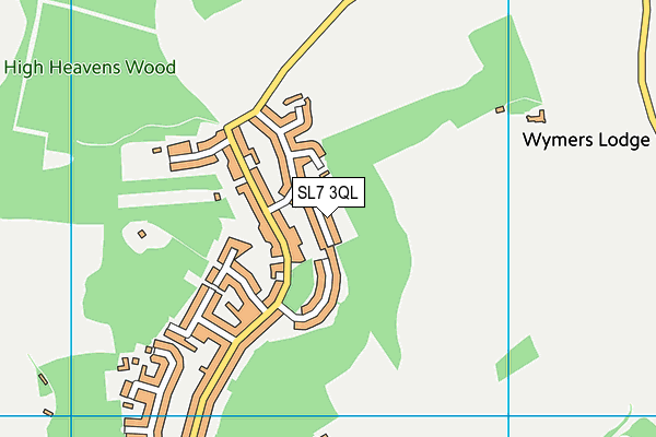 SL7 3QL map - OS VectorMap District (Ordnance Survey)