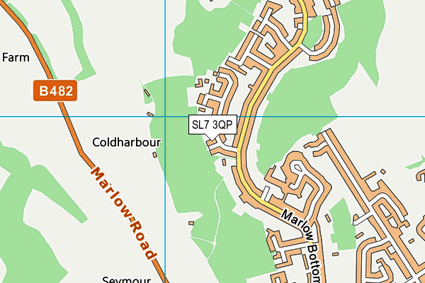 SL7 3QP map - OS VectorMap District (Ordnance Survey)