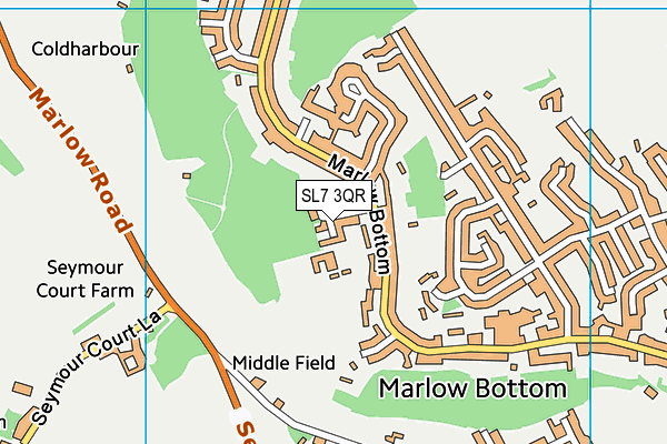 SL7 3QR map - OS VectorMap District (Ordnance Survey)