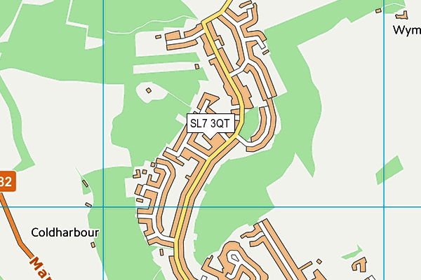 SL7 3QT map - OS VectorMap District (Ordnance Survey)