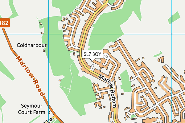 SL7 3QY map - OS VectorMap District (Ordnance Survey)