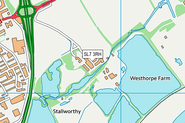 SL7 3RH map - OS VectorMap District (Ordnance Survey)
