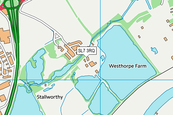 SL7 3RQ map - OS VectorMap District (Ordnance Survey)