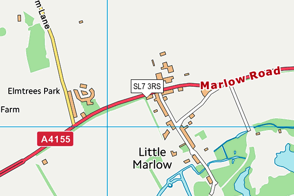 Little Marlow Running Track map (SL7 3RS) - OS VectorMap District (Ordnance Survey)
