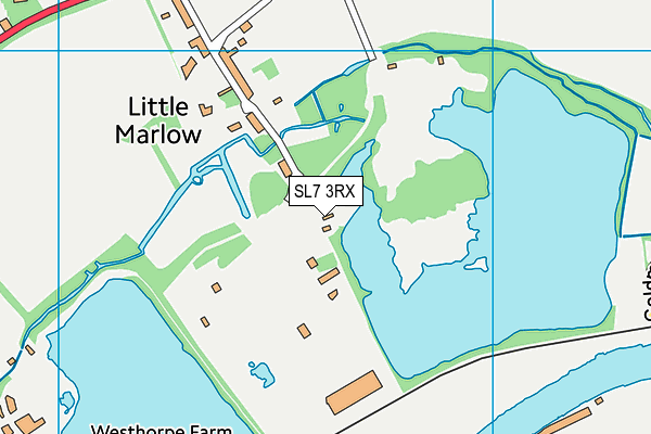 SL7 3RX map - OS VectorMap District (Ordnance Survey)