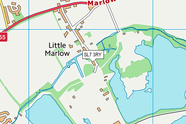 SL7 3RY map - OS VectorMap District (Ordnance Survey)
