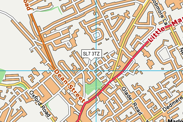 SL7 3TZ map - OS VectorMap District (Ordnance Survey)