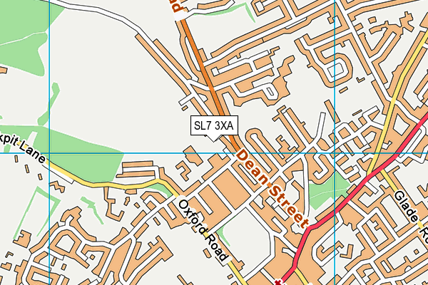 SL7 3XA map - OS VectorMap District (Ordnance Survey)