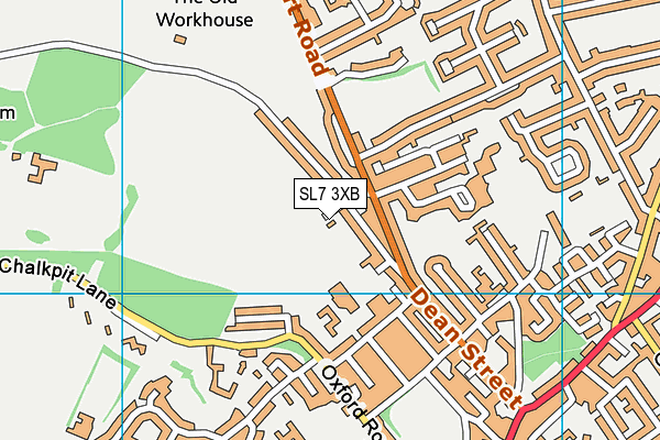 SL7 3XB map - OS VectorMap District (Ordnance Survey)