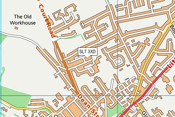 SL7 3XD map - OS VectorMap District (Ordnance Survey)