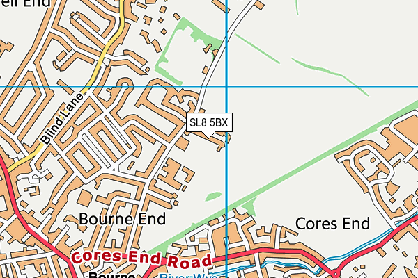 SL8 5BX map - OS VectorMap District (Ordnance Survey)