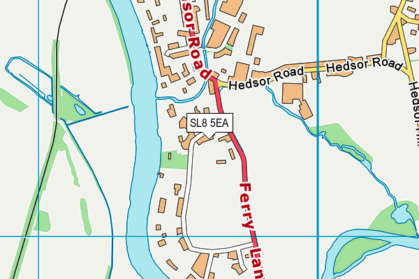 SL8 5EA map - OS VectorMap District (Ordnance Survey)