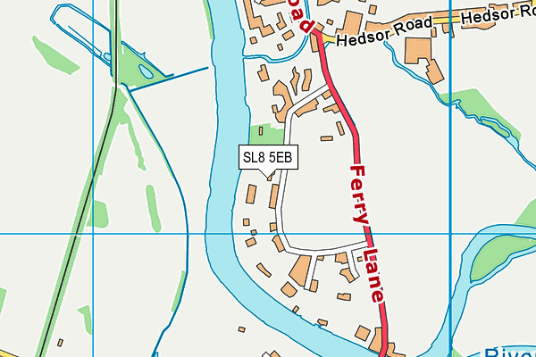 SL8 5EB map - OS VectorMap District (Ordnance Survey)