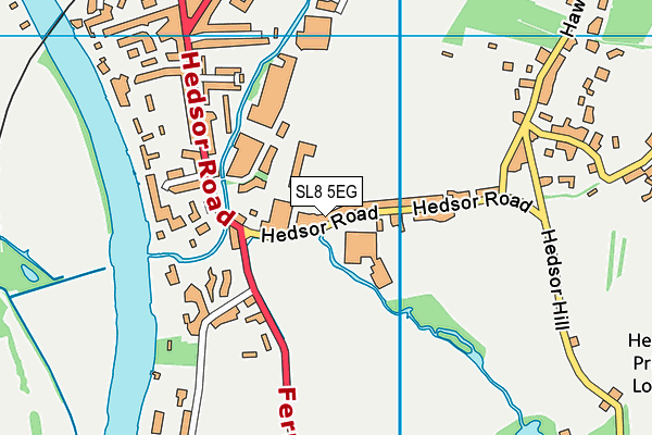 SL8 5EG map - OS VectorMap District (Ordnance Survey)