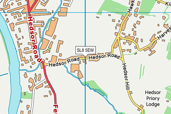 SL8 5EW map - OS VectorMap District (Ordnance Survey)