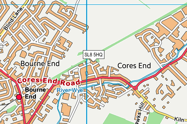 SL8 5HQ map - OS VectorMap District (Ordnance Survey)