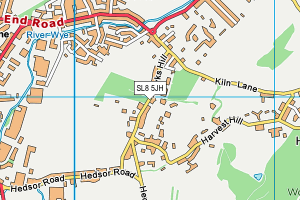 SL8 5JH map - OS VectorMap District (Ordnance Survey)