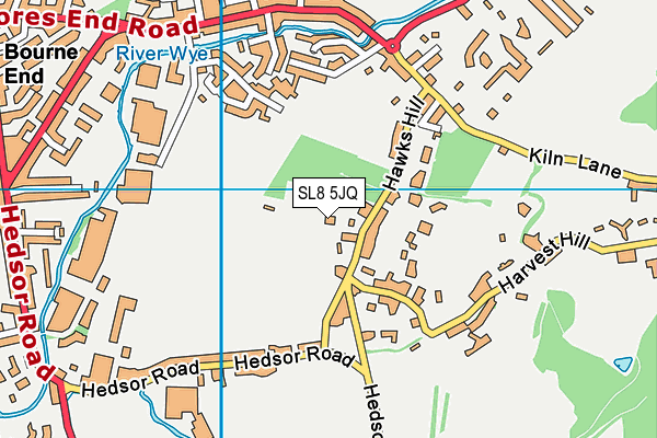 SL8 5JQ map - OS VectorMap District (Ordnance Survey)