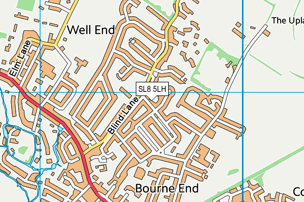 SL8 5LH map - OS VectorMap District (Ordnance Survey)