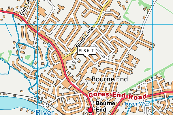 SL8 5LT map - OS VectorMap District (Ordnance Survey)