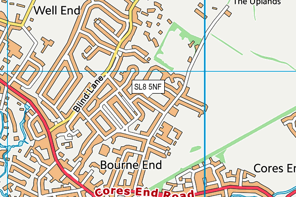 SL8 5NF map - OS VectorMap District (Ordnance Survey)