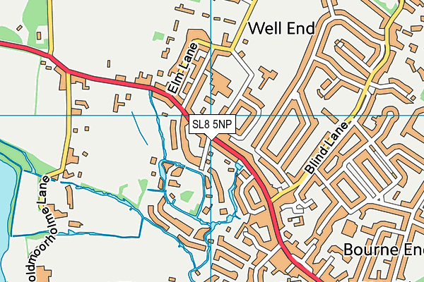SL8 5NP map - OS VectorMap District (Ordnance Survey)