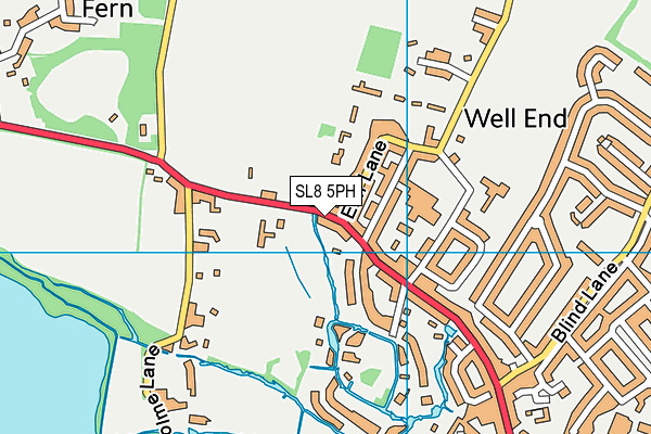 SL8 5PH map - OS VectorMap District (Ordnance Survey)