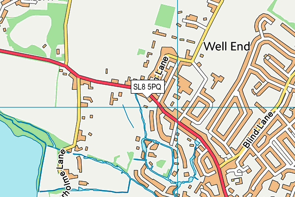 SL8 5PQ map - OS VectorMap District (Ordnance Survey)