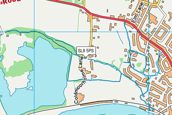 SL8 5PS map - OS VectorMap District (Ordnance Survey)