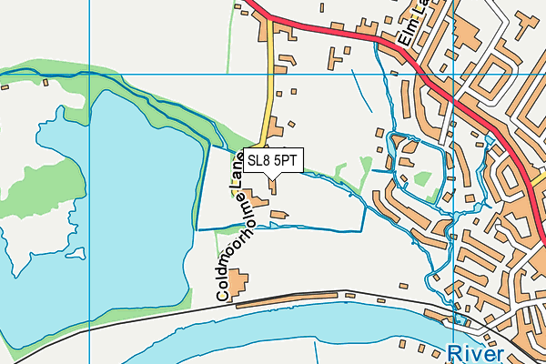 SL8 5PT map - OS VectorMap District (Ordnance Survey)