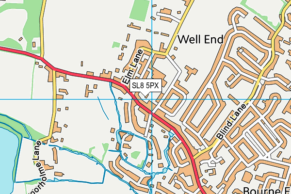 SL8 5PX map - OS VectorMap District (Ordnance Survey)