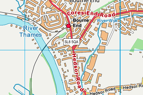 SL8 5QA map - OS VectorMap District (Ordnance Survey)