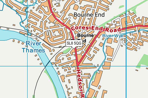 SL8 5QG map - OS VectorMap District (Ordnance Survey)