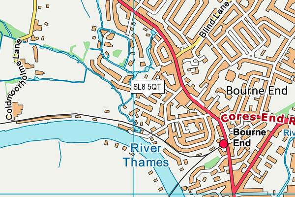 SL8 5QT map - OS VectorMap District (Ordnance Survey)