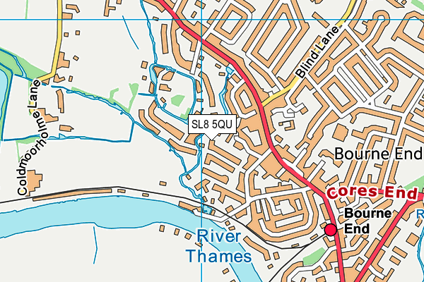 SL8 5QU map - OS VectorMap District (Ordnance Survey)