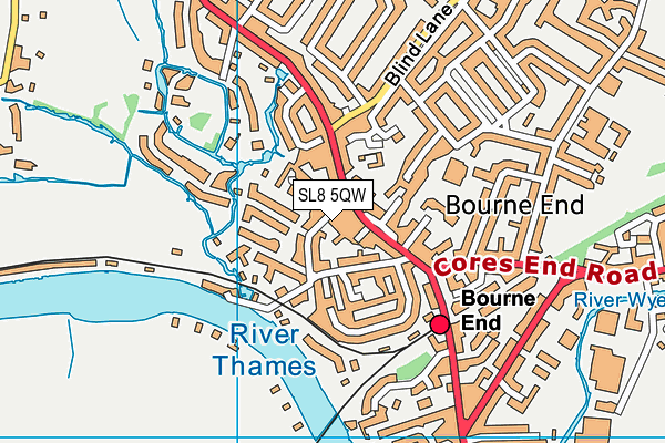 SL8 5QW map - OS VectorMap District (Ordnance Survey)