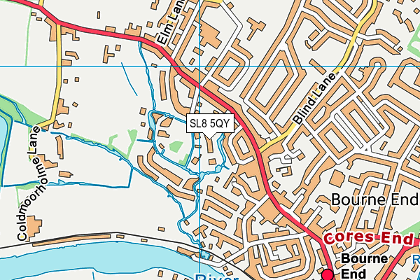 SL8 5QY map - OS VectorMap District (Ordnance Survey)