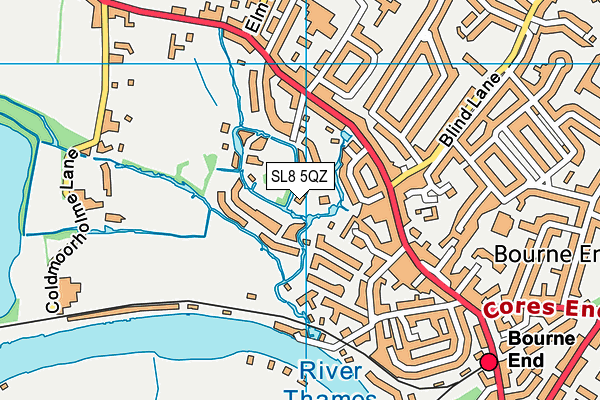 SL8 5QZ map - OS VectorMap District (Ordnance Survey)