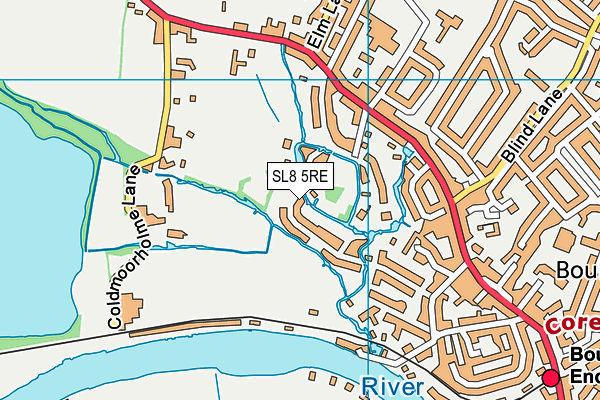 SL8 5RE map - OS VectorMap District (Ordnance Survey)