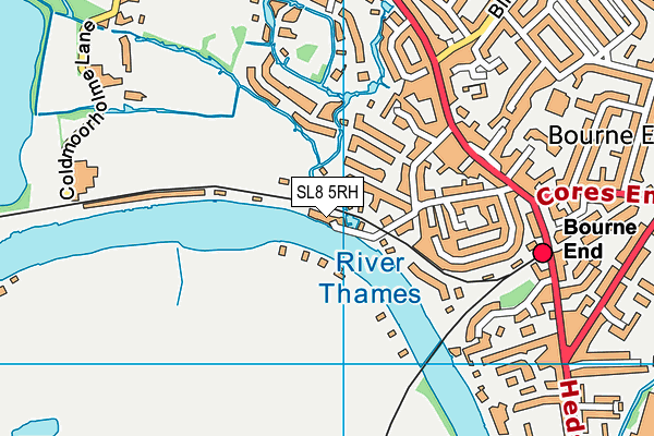 SL8 5RH map - OS VectorMap District (Ordnance Survey)