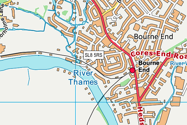 SL8 5RS map - OS VectorMap District (Ordnance Survey)