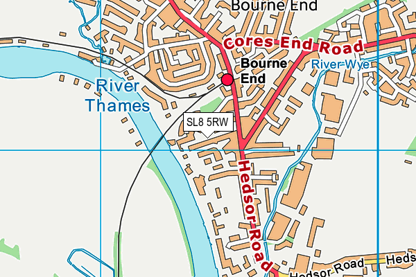 SL8 5RW map - OS VectorMap District (Ordnance Survey)