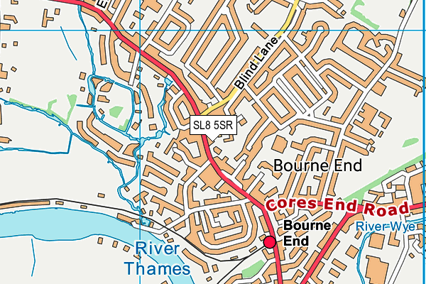 SL8 5SR map - OS VectorMap District (Ordnance Survey)