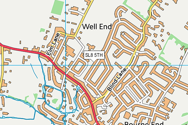 SL8 5TH map - OS VectorMap District (Ordnance Survey)