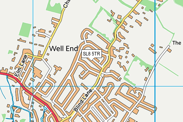 SL8 5TR map - OS VectorMap District (Ordnance Survey)