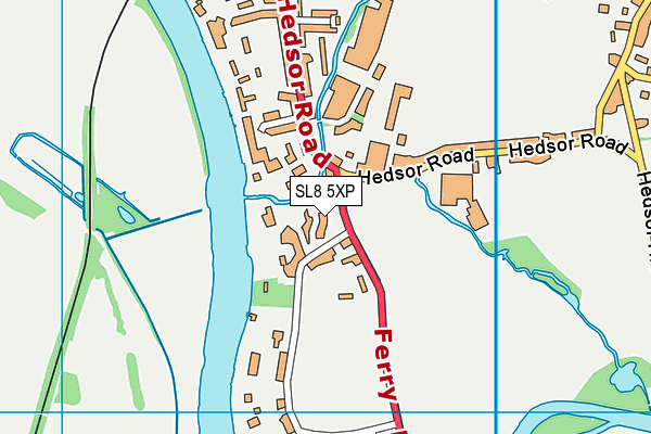 SL8 5XP map - OS VectorMap District (Ordnance Survey)