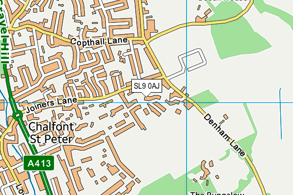 SL9 0AJ map - OS VectorMap District (Ordnance Survey)